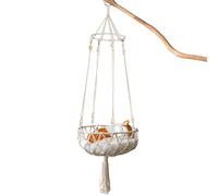 Hamaca de para Gatos, Redes para Mascotas con Ventana, Camas Colgantes | Cama para Mascotas suspendida de Alto Bohemio Resistente con borlas, Cama Interior Gatos