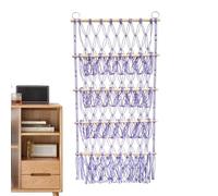 Hamaca De Peluche - Organizador De Red De Juguete Bohemian Macrame, Soporte De Pared Colgando | Soporte De Montaje De Algodón Ajustable, Estante De Almacenamiento De Felpa De Vivero, De Malla