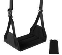 Hamaca de pie de avión, hamaca de pie ajustable para viajes, correa ergonómica, reposapiés plegable extraíble para vuelos al aire libre, viajes, viajes de negocios