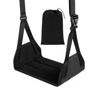 Hamaca de pie de avión - Reposapiés ajustable para viaje - Eslinga plegable extraíble para vuelo, coche, viajes, hogar, negocios, ocio, soporte para piernas para adultos y niños