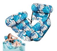 Hamaca de piscina | Flotadores inflables de piscina para adultos, hamaca de agua multiusos con respaldo, balsa para hombres y mujeres, natación al aire libre