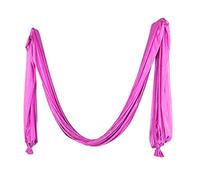 Hamaca de tela de seda para pilates y yoga, color rojo