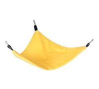 Hamaca de Triángulo de Hámster, Cama Pequeña Cama para Dormir, un Lugar de Descanso Ajustado con Ganchos Accesorios de Jaula para Hámsters Ardillas Planeadores de Azúcar Aves (Yellow)