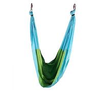Hamaca De Yo ga Aérea Pilates Banda Elástica Yo ga Aéreo Fitness Agarre Colgante Inversión Swing Sling Hamaca Para Práctica En El Hogar Estudios De Yo ga(Verde)