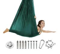 Hamaca de Yoga Aérea para Adultos, 280x150 cm, Antigravedad, Transpirable y Duradera, Capacidad de 200 kg, Incluye Juego de Herrajes de Instalación, para Ejercicios en Interior y Exterior