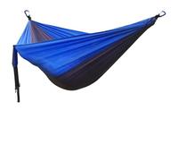 Hamaca doble portátil azul real, columpio ligero para camping, ideal para jardín, viajes y muebles de exterior, duradera, fácil de instalar, perfecta para relajarse