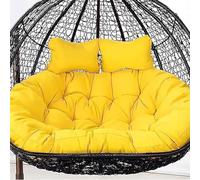 Hamaca doble RockingCush de repuesto de 2 plazas para patio al aire libre, sofá de mimbre, hamaca basculante (150 x 110 cm)