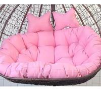Hamaca doble RockingCush de repuesto para sofá de mimbre para 2 personas, cojín de asiento para columpio de patio al aire libre (150 x 110 cm)