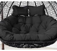 Hamaca doble RockingCush de repuesto para sofá de ratán de 2 plazas, para exteriores, para colgar en el patio, 150 x 110 cm