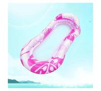 Hamaca Flotante Agua Colchón Aire Portátil Natación PVC Plegable con Respaldo Reposabrazos Ideal Fiestas Verano En La Playa Juguete para Adultos. Flotador Inflable para Piscina(Pink Figure)