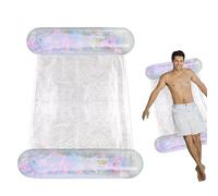 Hamaca Flotante para Adultos, Piscina Inflable, Hamaca Plegable y Resistente al Paso de la Piscina, Flotador para Lago de Playa, ríos y Piscinas