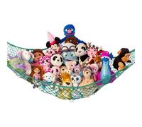 Hamaca grande con animales de peluche Lilly's Love | Organizador colgante de esquina Almacenamiento de animales de peluche | Red de peluche fαcil