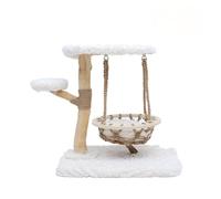 Hamaca Grande con Columpio, Poste rascador Compartimentos de Varios Niveles, Juguete for Gatos Forma Nube, condominio for(S)