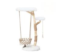 Hamaca Grande con Columpio, Poste rascador Compartimentos de Varios Niveles, Juguete for Gatos Forma Nube, condominio for(L)