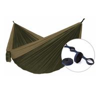 Hamaca Hamaka.eu Camping double + Slap Strap Color: marrón