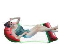 Hamaca inflable de la piscina - flotador inflable de la piscina, carro de la piscina | PVC de influencia rápida con almohadas flotantes, juguete de piscina de sandía vibrante para adultos