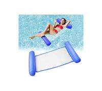 Hamaca inflable para piscina 4 en 1, tumbona flotante para adultos y niños, cómoda para relajarse en el agua durante el verano.