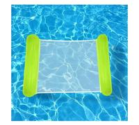 Hamaca Inflable Piscina Juega Y Juega Flota En La Hamaca Acuática Remo Flotante Inflable Perlado Grueso Y Respetuoso con El Medio Ambiente.(Green)