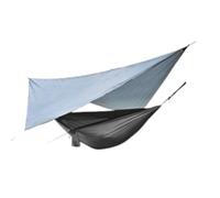 Hamaca ligera para acampar al aire libre con mosquitera automática y toldo, malla de algodón transpirable para relajación en el patio y actividades de ocio