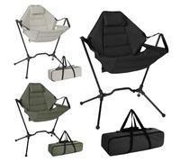 Hamaca Mecedoras para Acampar, Mecedoras Plegables para Exteriores,Silla Acolchada Portátil | Silla De Jardín Plegable Ajustable, Hamaca Plegable Y para Patio, Césped, Salón, Patio