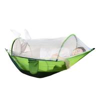 Hamaca para Acampar - Tienda de campaña con Red para de Viaje de 260 cm, Refugio Familiar portátil, Cama de configuración automática | Resistente para Dormir con de Nailon 210T