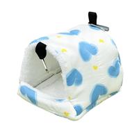 Hamaca para animales pequeños, 13 x 13 x 10 cm, cálida, acogedora cueva, cama de chinchilla, de Sugar Glider, Hurón, Hurón, Hamaca colgante para hámster, tumbona de peluche para ratas | Esterilla