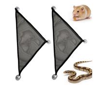 Hamaca para Dragón Barbudo 2 escondites de malla transpirable para reptiles | cama para hámster Para Interior Exterior con Iguanas, Anolis, Geckos, Serpientes, Camaleones, Ardilla