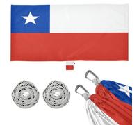 Hamaca para exteriores con bandera de Chile, azul y rojo, con bolsa de transporte portátil, hamaca de árbol para camping, accesorios de viaje