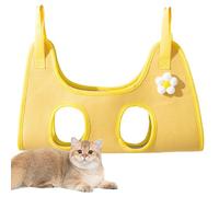 Hamaca para gatos, bolsa de soporte para recortadora de uñas, arnés ajustable para romper las mascotas, eslinga manual de corte de uñas, limpieza mejorada del mango