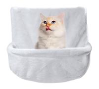 Hamaca para gatos, cama plegable y estable, asiento de ventana, resistente, transpirable con fuerte diseño montado en la pared, ideal para gatitos, gatos, hurones, cachorros, mascotas pequeñas
