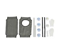 Hamaca para Gatos con Ventana, Percha Resistente con Ventosa y diseño de Doble Capa, Asiento de Hamaca Suave y Acogedor para Gatos, fácil instalación en Ventana o balcón para (Gris)