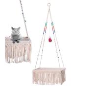 Hamaca para Gatos de, Hamaca Bohemia para Gatos, para Gatos | para Gatos para Colgar en la Ventana, Cesta de Tejida a Mano, de para Gatitos y