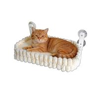 Hamaca para Gatos de Ventana | Fijación por Ventosas, Plegable y Desmontable - Percha Doble Cara de Felpa para Gatos de Interior,para Interior, Reposo en, Siesta y Sol