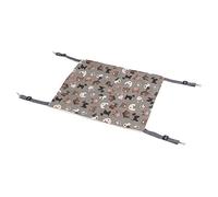 Hamaca para Gatos, Hamaca Cálida para Mascotas, Felpa Corta, Ahorra Espacio, Fácil Instalación, Cómoda con Gancho de Metal para Cachorros, Hurones, Conejos (S Perro Blanco)
