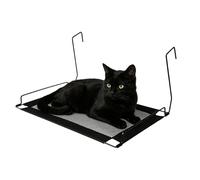 Hamaca para gatos - Hamaca de pared para gatos, transpirable, plegable, rejilla de malla, barra de ventana para interior para gatitos, razas medianas y grandes, interior, hogar, dormitorio