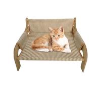 Hamaca para gatos, sofá para mascotas de 20.47 x 16.54 x 11.61 pulgadas para dormir, al aire libre con muebles de refrigeración para sala de estar, sofá de suministros para mascotas para interiores