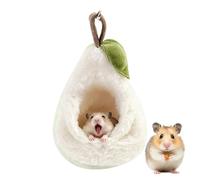 Hamaca para Hámster en Forma de Pera de Felpa Abrazador con Gancho | Accesorio Suave Para Jaula De Hámster Como Cama para Chinchilla, Hurón, Ardilla Voladora, Ardilla, Conejo, Jerbo, Interior,