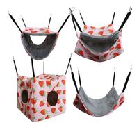 Hamaca para hámsters, hamaca cómoda para ardillas, accesorios para jaula antideslizante para dormir pequeños animales hámsters ardillas chinchilla