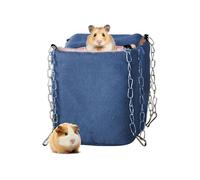 Hamaca para hurón para jaula, hamaca para hámster para jaula - Cama para hurón, nido de ardilla, hamaca, Hamaca Chinchilla Sugar Glider Bed, cama chinchilla columpio caliente para hámster, accesorios