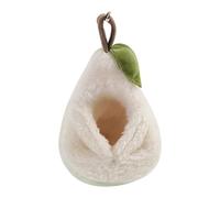 Hamaca Para Hurones en Forma de Pera de Felpa Abrazador con Gancho | Cama y Hamaca para Mascotas Pequeñas para Chinchilla, Hurón, Ardilla Voladora, Ardilla, Conejo, Jerbo, Interior, Exterior y