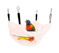 Hamaca para Jaula de pájaros - Cama cálida de Doble Capa para periquitos | Accesorio de Peluche para criar, Descansar, Jugar, Dormir, esconderse, posarse en aviar Interior Exterior