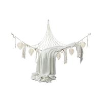 Hamaca Para Juguetes | Almacenamiento Grande en Esquina con Borlas Boho para Juguetes - Decoración de Pared para Habitación Infantil Organizador de Cordón para Dormitorio Sala de Juegos Hogar