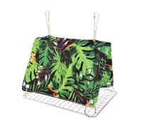 Hamaca para Loro, Percha Nido de Verano para Pájaros, Percha Cabaña de Verano para Conures Gris de África Cacatúa Guacamayos Canaris Inseparables Escalada