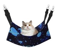 Hamaca para mascotas con diseño de astronautas y naves espaciales, hamaca para dormir para gatos, conejos, hurones, cachorros, animales pequeños
