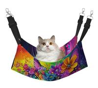 Hamaca para mascotas con estampado de diamantes de colores, para gatos, conejos, hurones, cachorros, animales pequeños