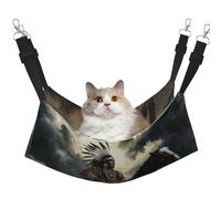Hamaca para mascotas con estampado de guerreros nativos americanos a caballo, hamaca para dormir para gatos, conejos, hurones, cachorros, animales pequeños