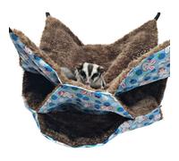 Hamaca para mascotas pequeñas: hamaca para ratas, cobayas, cobayas, cueva acogedora tipo túnel para camas de animales pequeños.
