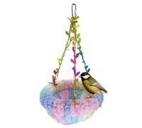 Hamaca para pájaros, Cama de pájaros - Finch Snuggle House | Winter Warm Warm Bird Nest House Hammock Fage Phage Plush for Macaw Paraket Cockatiels Cockatoo Lovebird