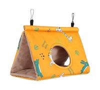 Hamaca para pájaros, cama para pájaros de 9.84 pulgadas, cama para pájaros para jaula, comodidad de felpa, escondite de cama para pájaros pequeños, refugio colgante para periquitos, cacatúas, dormir