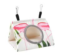Hamaca para pájaros colorida Cama y cálida para descansar, esconderse, jugar y dormir Diseño de orificio conveniente para un fácil acceso Hamaca para pájaros para cacatúas para cotorras Columpi